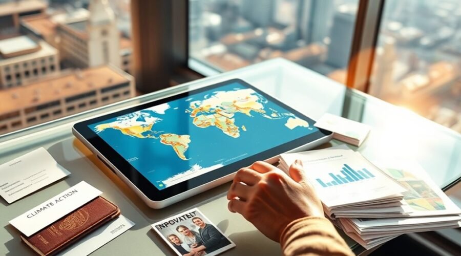 criação de portfólio de impacto internacional