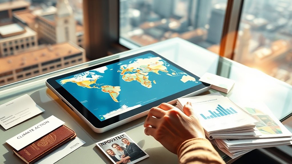 criação de portfólio de impacto internacional