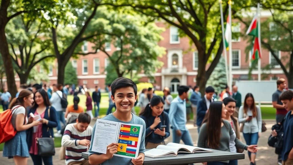 oportunidades disponíveis para aprendizagem de línguas