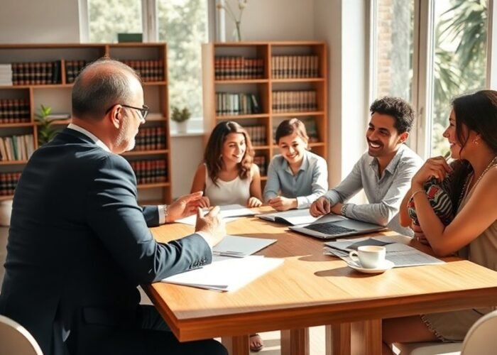Assistência jurídica para famílias