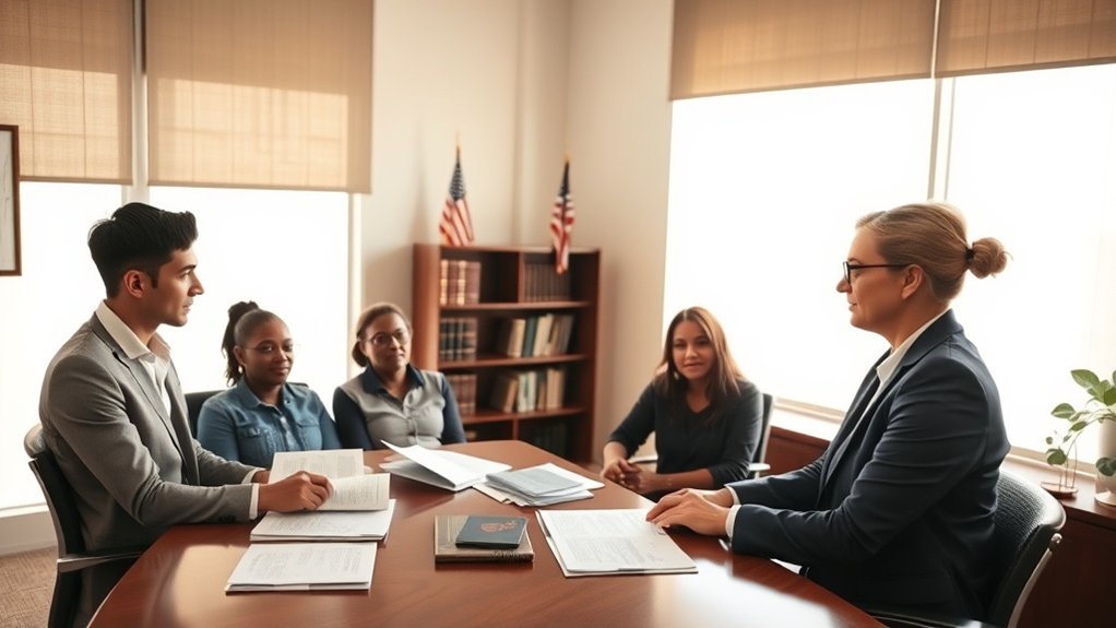 Assistência jurídica para imigração