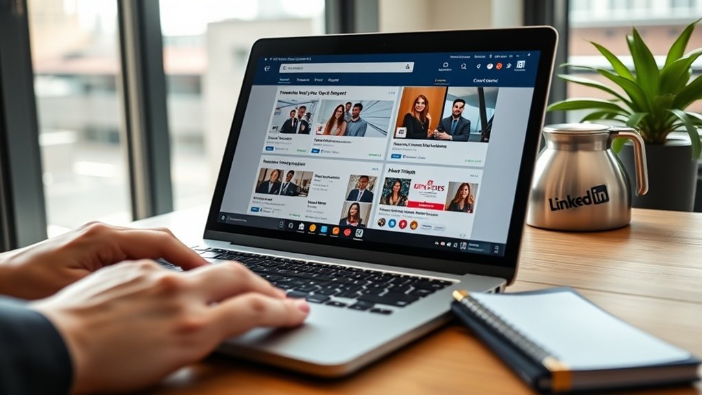 busca de patrocínio de visto no linkedin