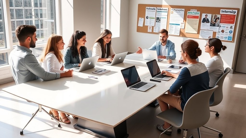 maximizar os serviços de carreira universitária