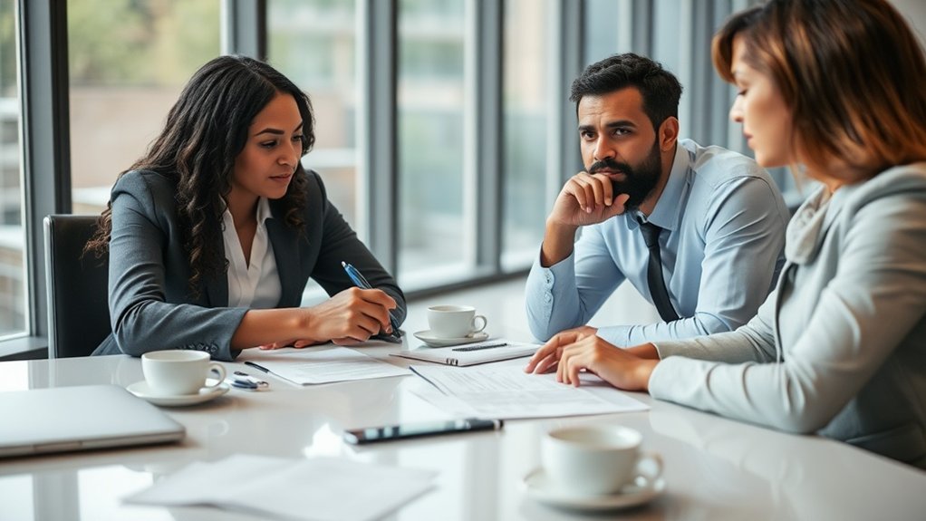 negociando termos de contrato de trabalho