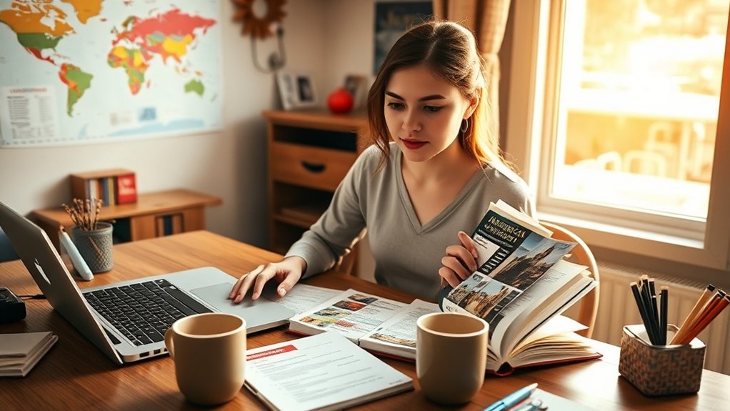Pesquisando opções de universidades minuciosamente