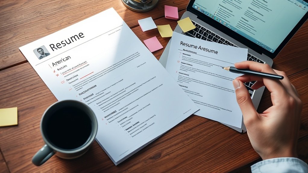 Revisão e correção de currículo