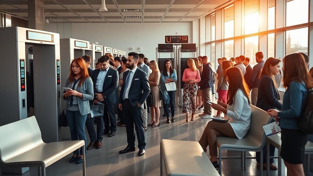 triagem de segurança e espera