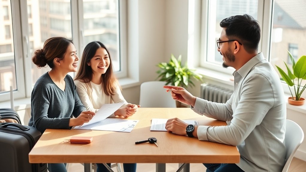 assinando contrato de aluguel com segurança