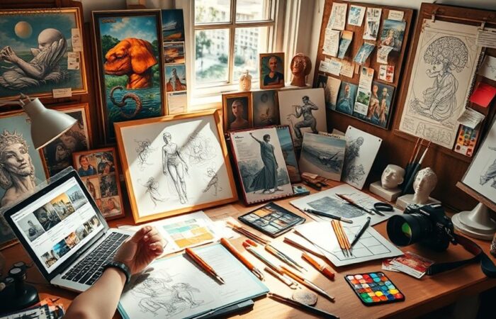 fortalecer vistos para portfólio artístico