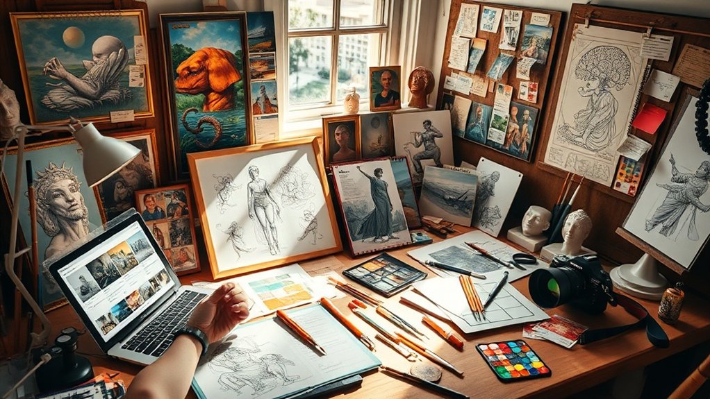 fortalecer vistos para portfólio artístico