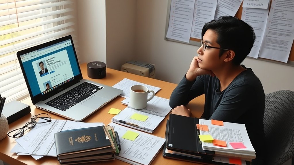 processo de solicitação de visto de estudante