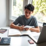 estudando inglês com visto