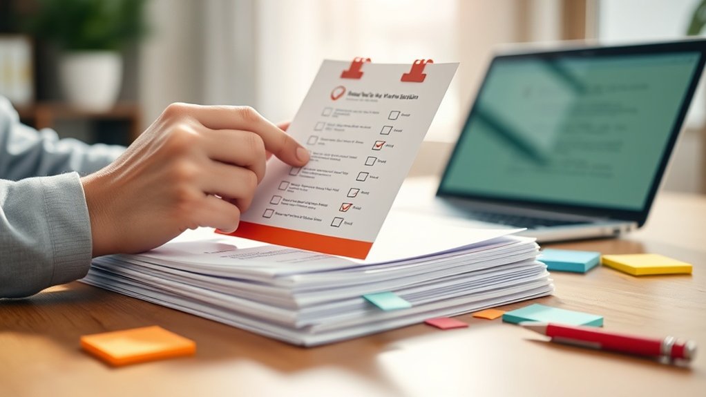 importância do checklist de submissão