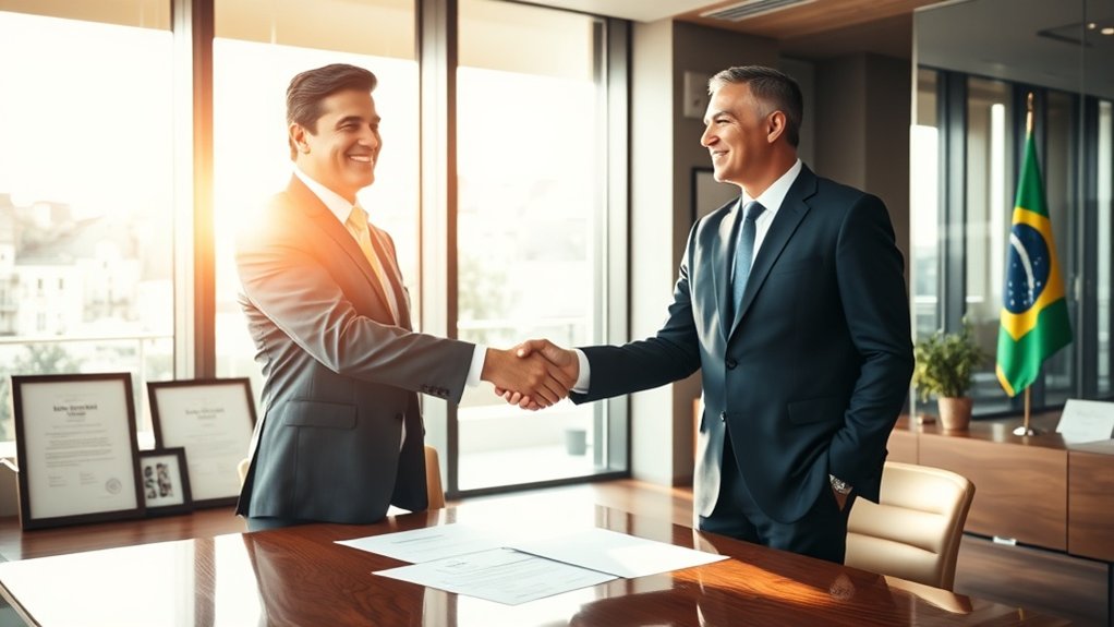 resultados bem-sucedidos de parcerias legais