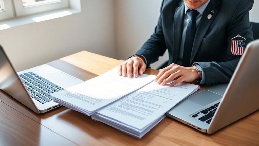 assistência na preparação oportuna de documentos