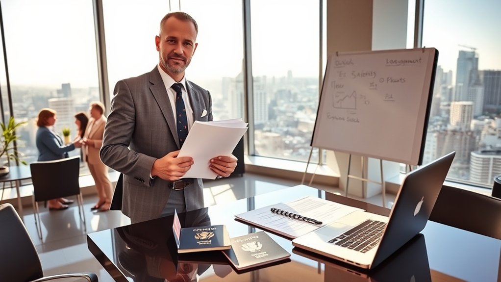 opções de visto de negócios dos EUA