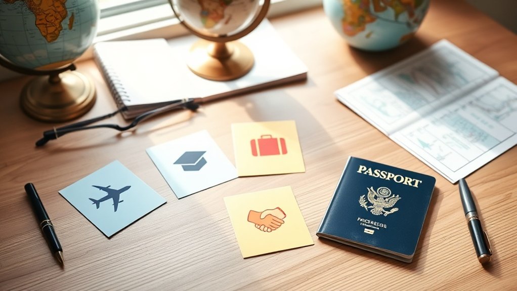 compreendendo as categorias de visto americano