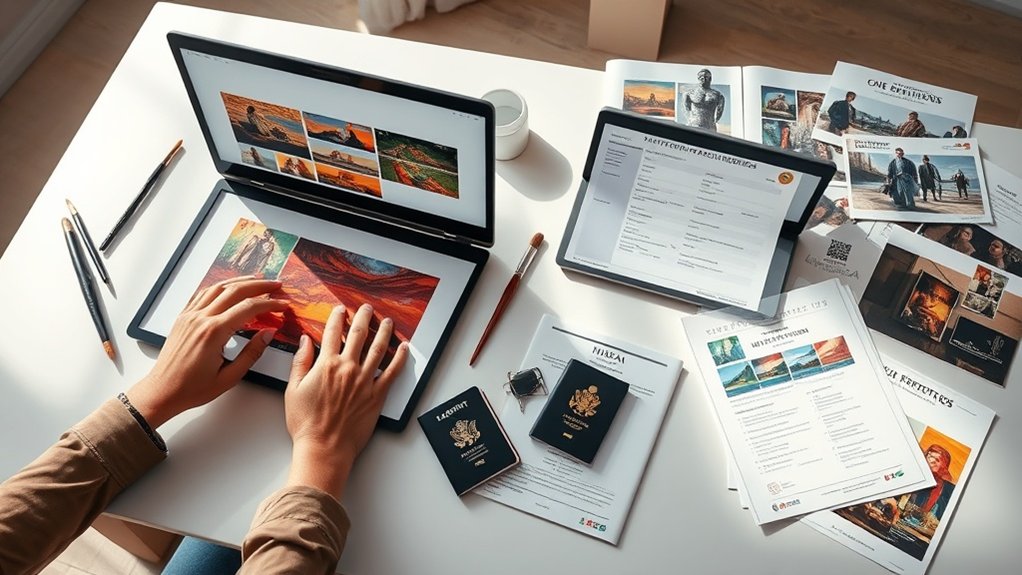 Compreendendo os requisitos do portfólio de visto