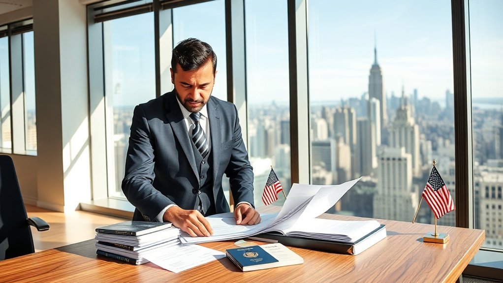 visto dos EUA e conformidade com a imigração