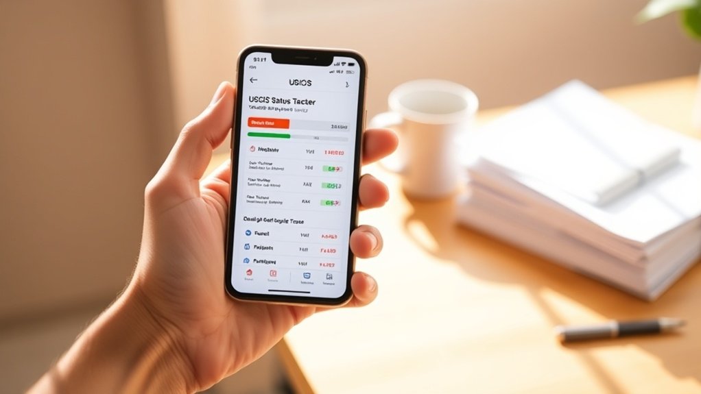 rastreador de status de caso do uscis