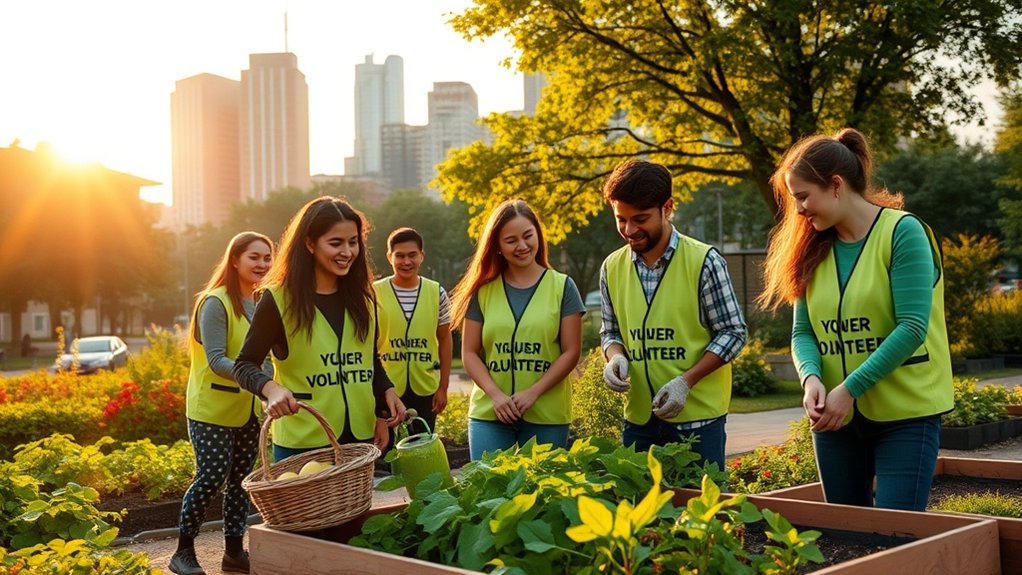 experiência valiosa através do voluntariado