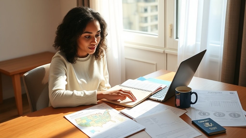 opções de visto e imigração