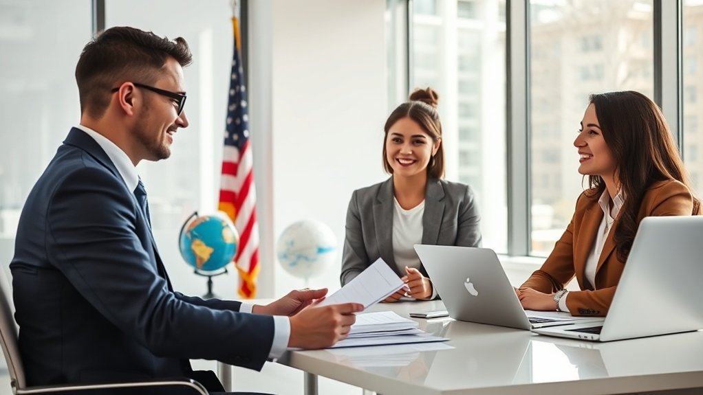 assistência de visto para L e H