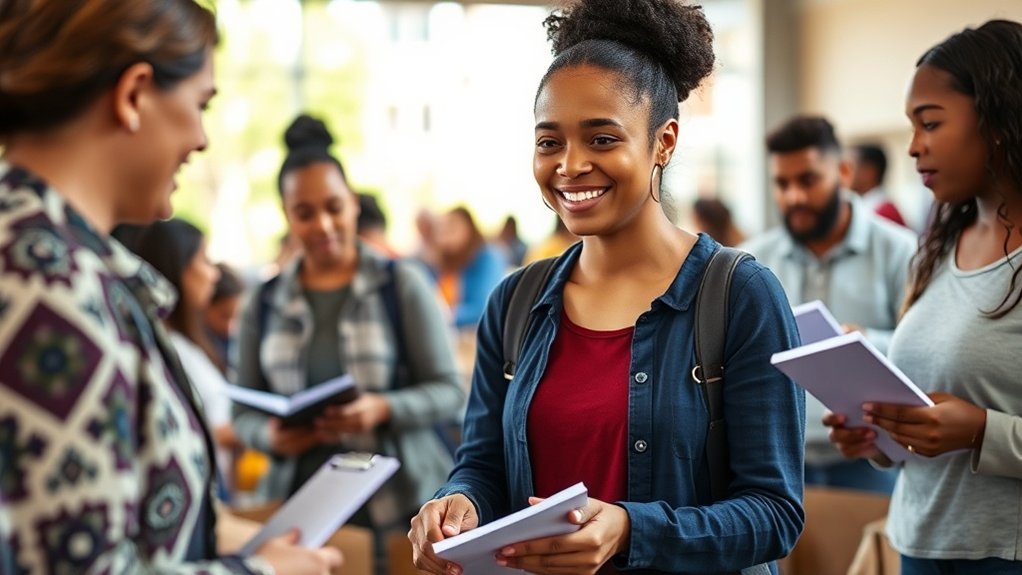 oportunidades de voluntariado e estágio