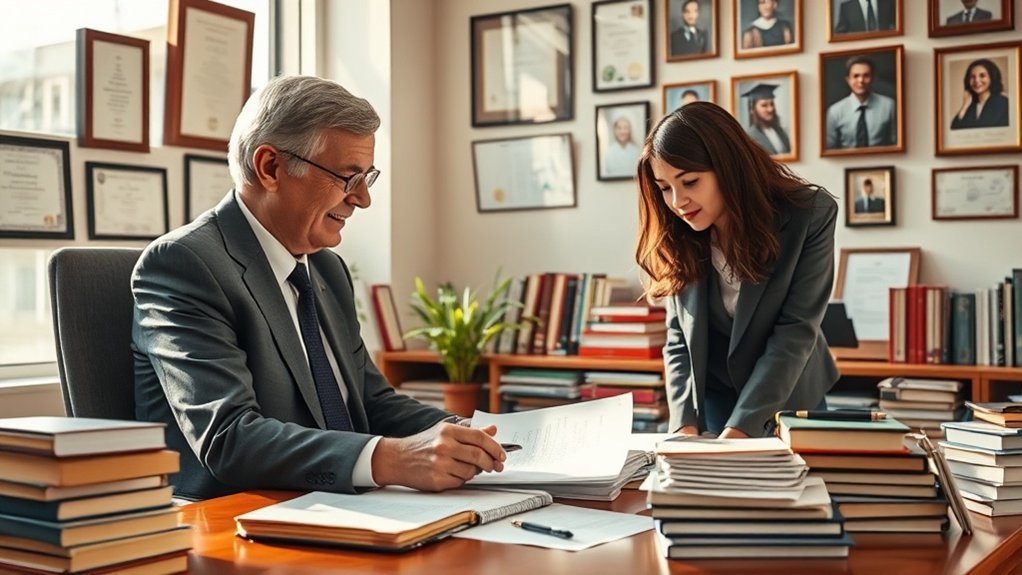 recomendações acadêmicas de professores