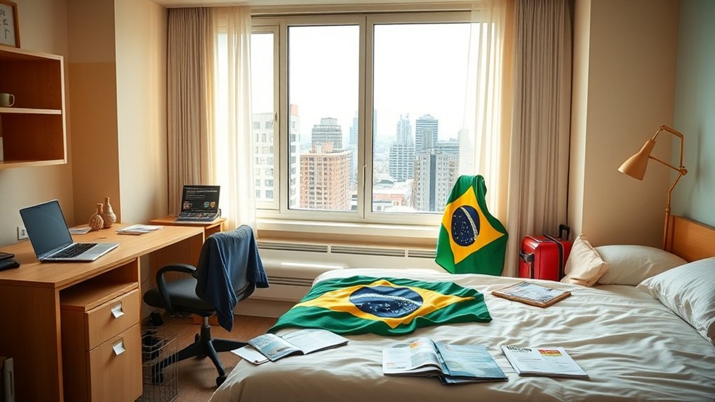 opções de acomodação e preços