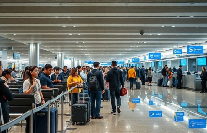 procedimentos de controle de imigração aeroportuária