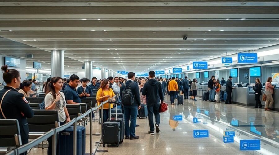 procedimentos de controle de imigração aeroportuária