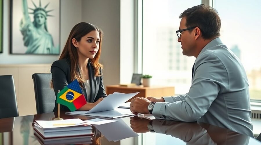 Guia de solicitação de visto americano