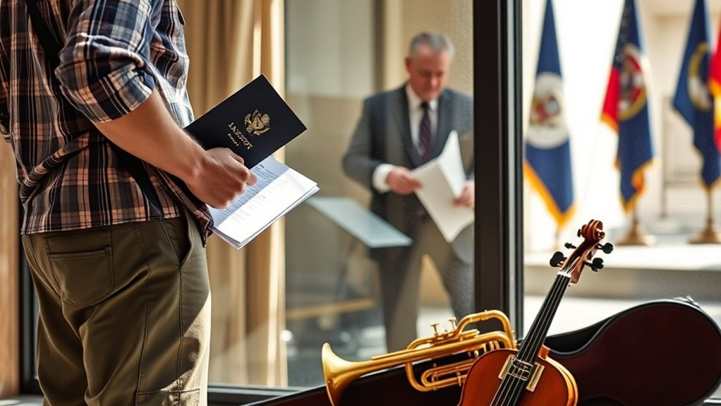 Vistos americanos para músicos