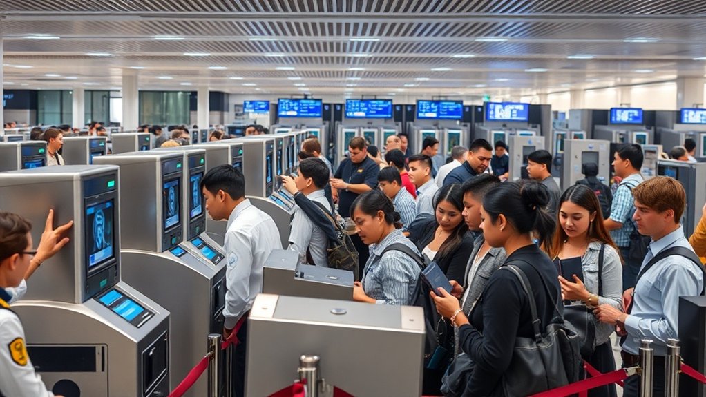 biometria e triagem de segurança