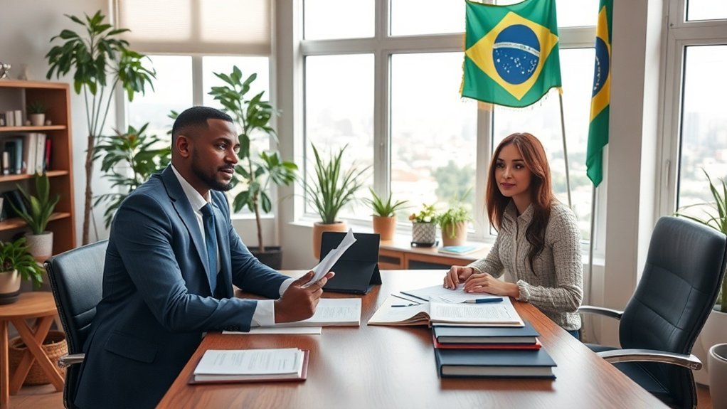 opções de visto de imigração para o Brasil