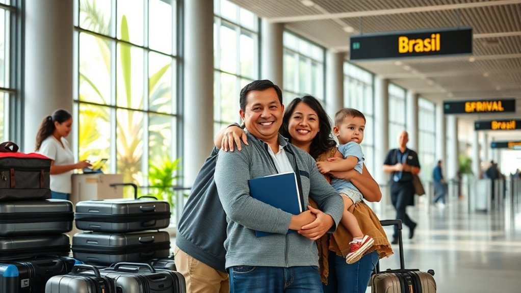 processo de visto para estudante e família no Brasil