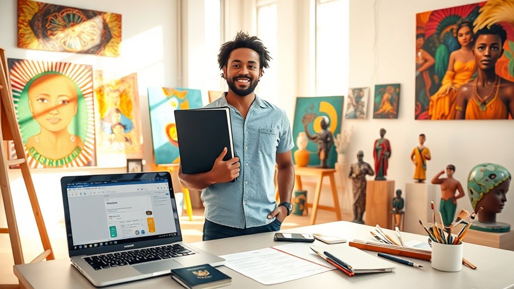 caminhos para artistas no visto IV do Brasil