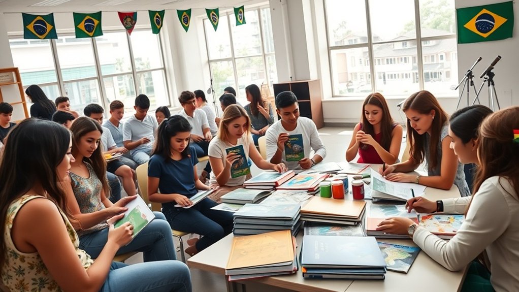 Oportunidades de intercâmbio cultural brasileiro