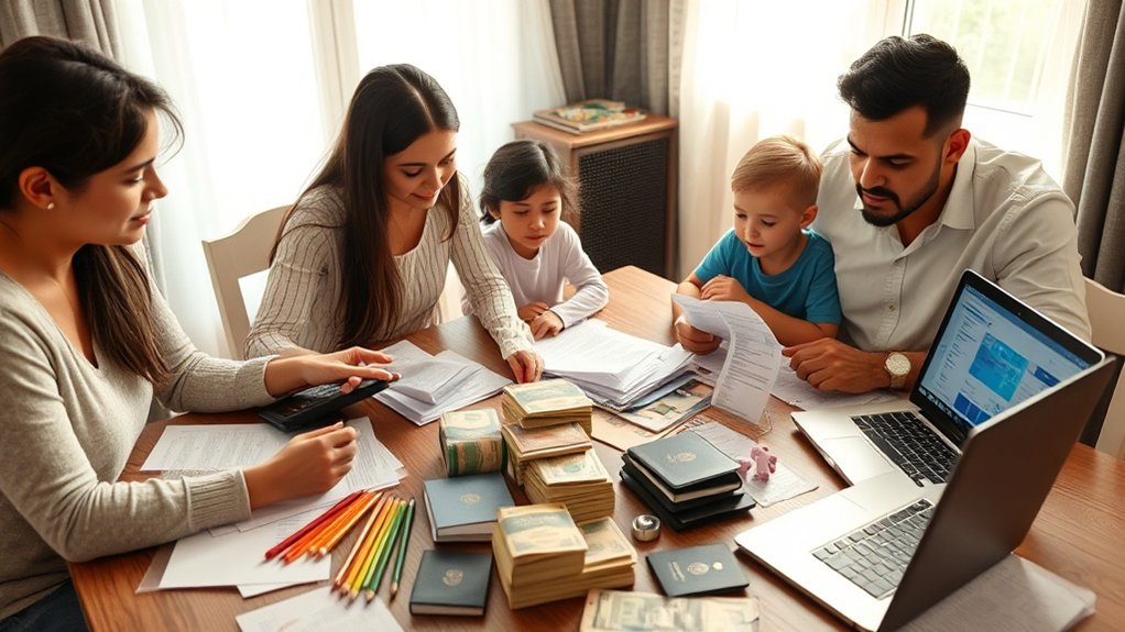 orçamento para imigração familiar