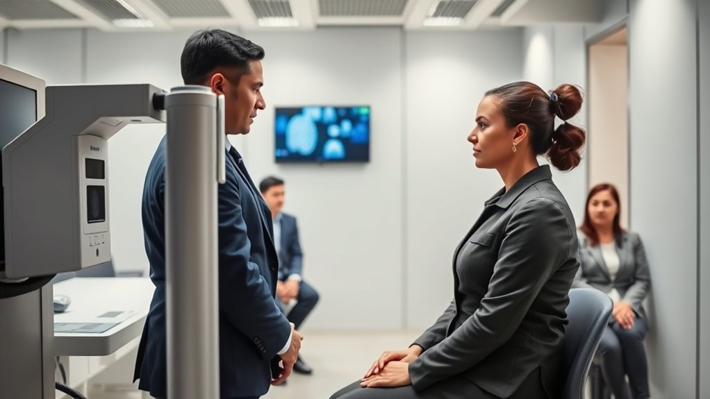 captura de foto de impressões digitais no check-in