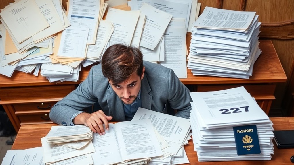 erros comuns em solicitações de imigração