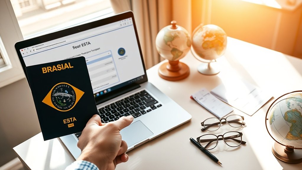 preencher pedido oficial de ESTA