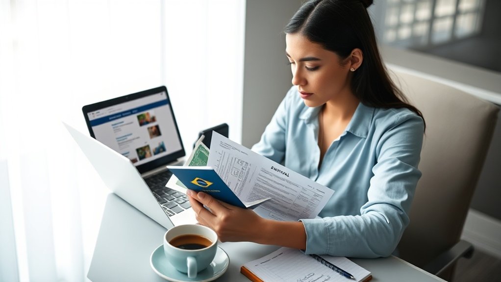 confirme sua classificação de visto