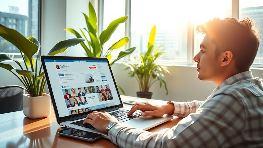 conectando-se ativamente com recrutadores