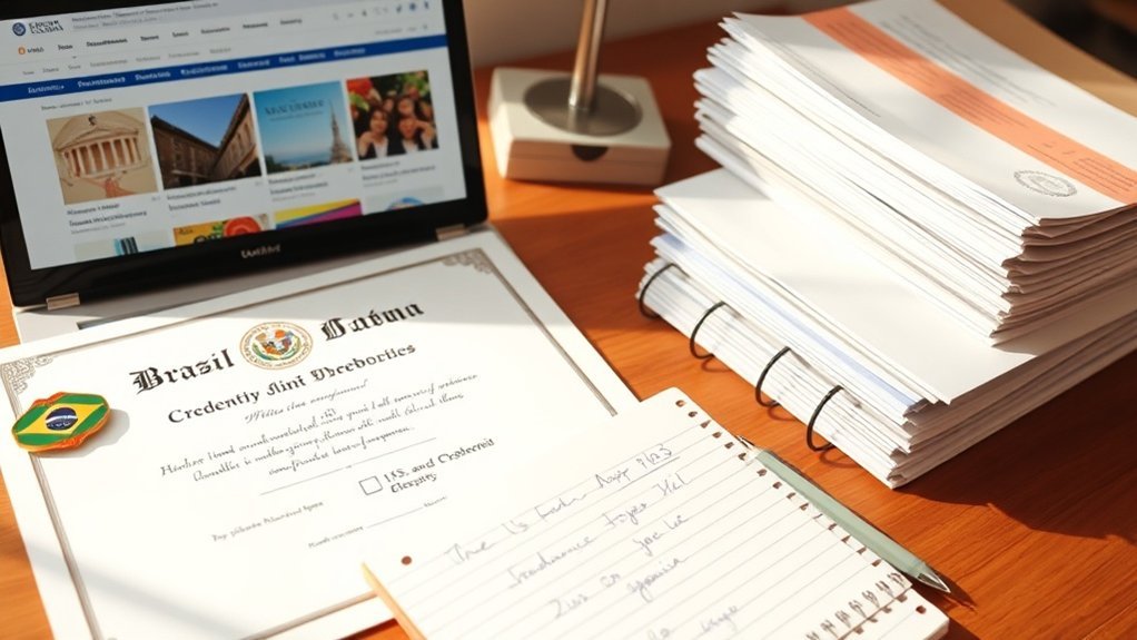 comparação de agências de avaliação de credenciais