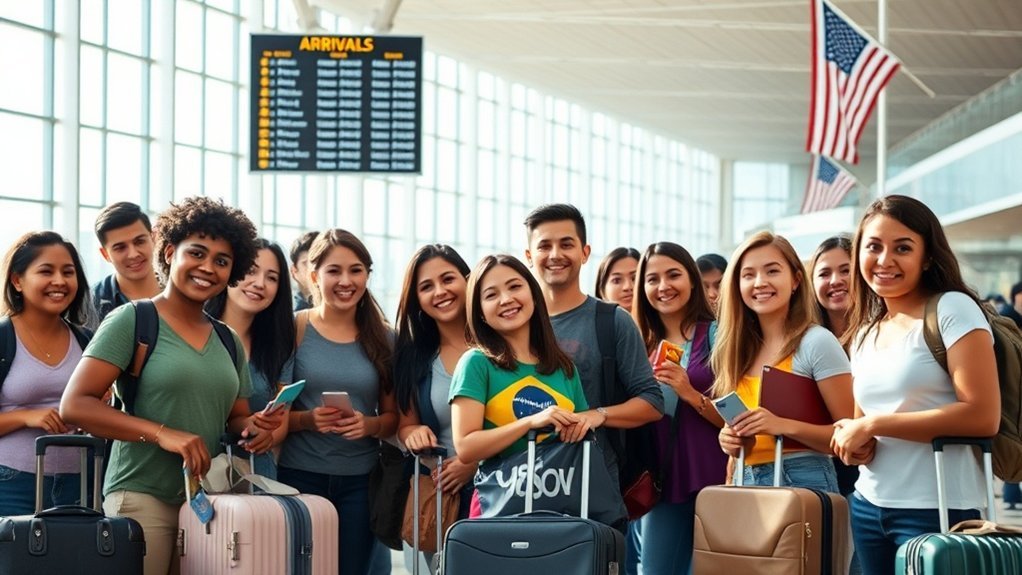 pedido de visto de intercâmbio cultural