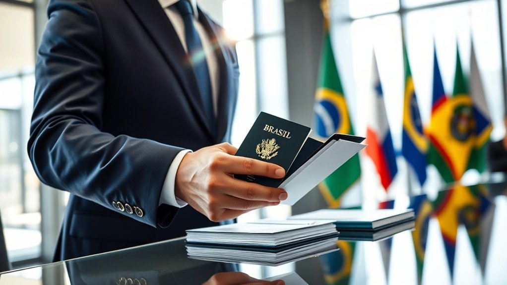 privilégios de visto diplomático concedidos