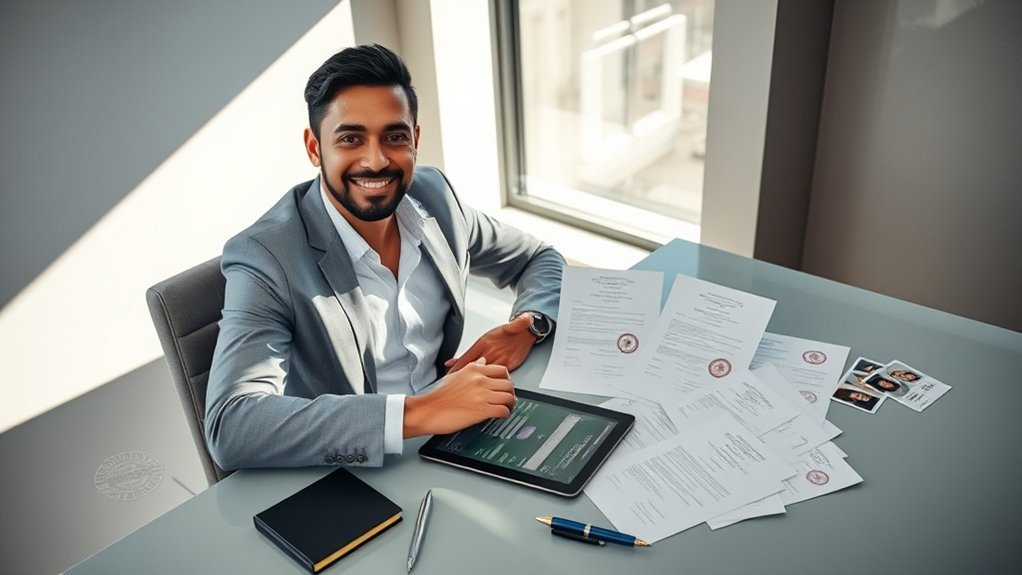 requisitos de documentos para validação