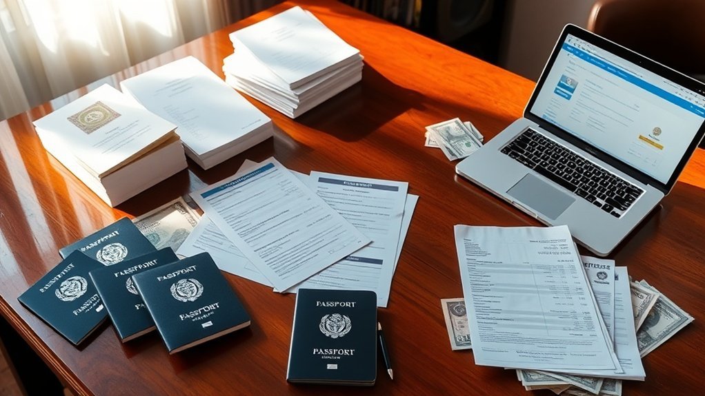 tradução e preparação de documentos